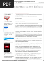 Justiça Restaurativa Em Debate_ Artigo_ Direito, Paradireitologia e Cosmoeticologia