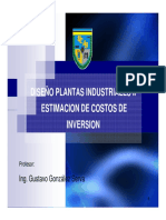 Plantas Industriales II - Estimados de Costos de Inversion PDF