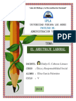 El Arbitraje Laboral