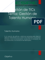 Gestion de TICS-Talento Humano