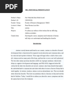 Download Autism Outline Draft by bellaladeluna SN39093352 doc pdf