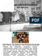 Sejarah Kependudukan Presentase by Muh Akbal