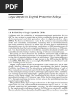 Logic Inputs in Digital Protective Relays