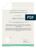Mcgee Ihi Certifcation