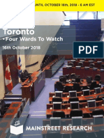 Toronto: - Four Wards To Watch