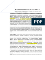 Transferencia de Derecho Posesorio A Titulo Gratuito Listo