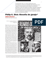 Philip K. Dick Filosofia de Garaje (10542) PDF