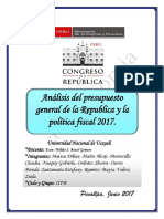 Presupuesto General de La República y La Política Fiscal (Autoguardado)