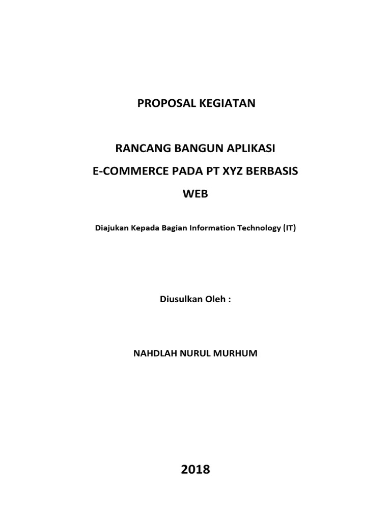 Contoh Proposal