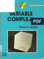 Variable Compleja (Murray Spiegel) - Serie Schaum