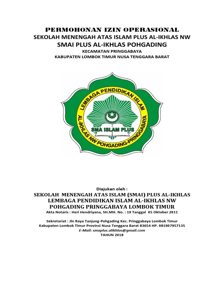 Download 98+ Contoh Surat Surat Izin Operasional Sekolah Gratis Terbaru