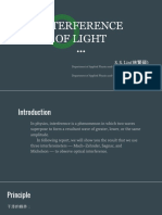 Interference Of Light: S. S. Lin (林賢碩) Wayne (王韋恩)