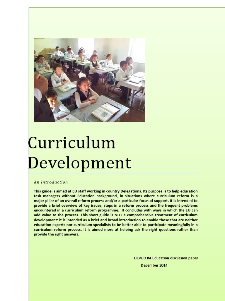 Curriculum Development Guide for EU Staff | PDF | Curriculum ...