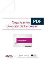 Organización y Dirección de Empresas