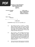 PRACTICUM 1 Sum of Money With Writ of Preliminary Attachment