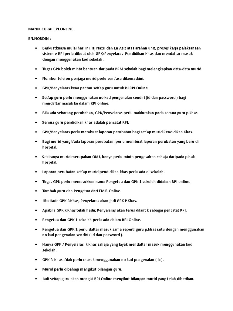 Minit Curai Rpi Online Pdf