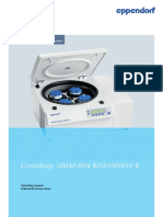 Manual de Instrucciones Centrifuge 58XX Family