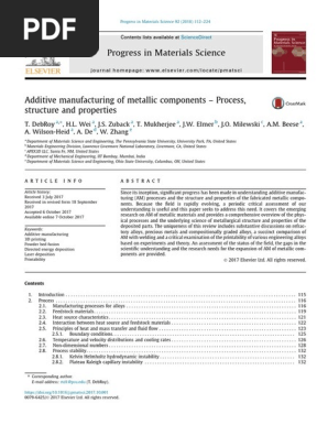1 s2.0 S0079642517301172 Main | PDF | 3 D Printing | Welding