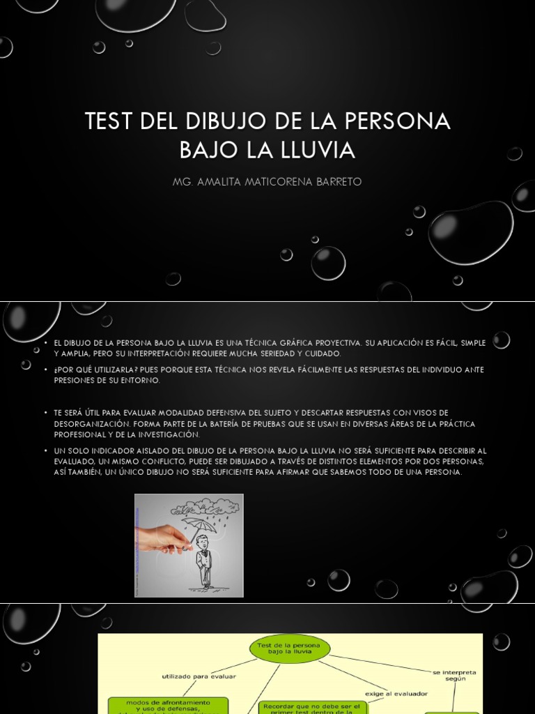 Test Del Dibujo de La Persona Bajo La Lluvia | PDF