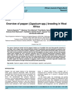 Overview of Pepper (Capsicum SPP.) Breeding in West Africa: African Journal of Agricultural Research