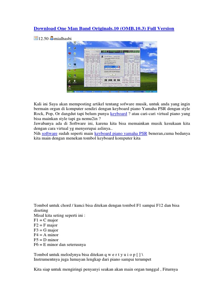 Download One Man Band 10.3 Full Version | PDF | File Komputer ...