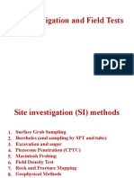 Site Investigation and Field Tests PDF