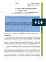 Improvement of Surface Properties by Burnishing On Aluminium Alloy