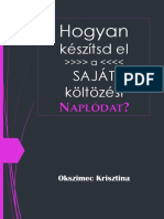 Sajat Koltozesi Naplo Keszites