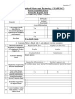 Charotar University of Science and Technology (CHARUSAT) : Student Counselling System Counsellor Response Sheet