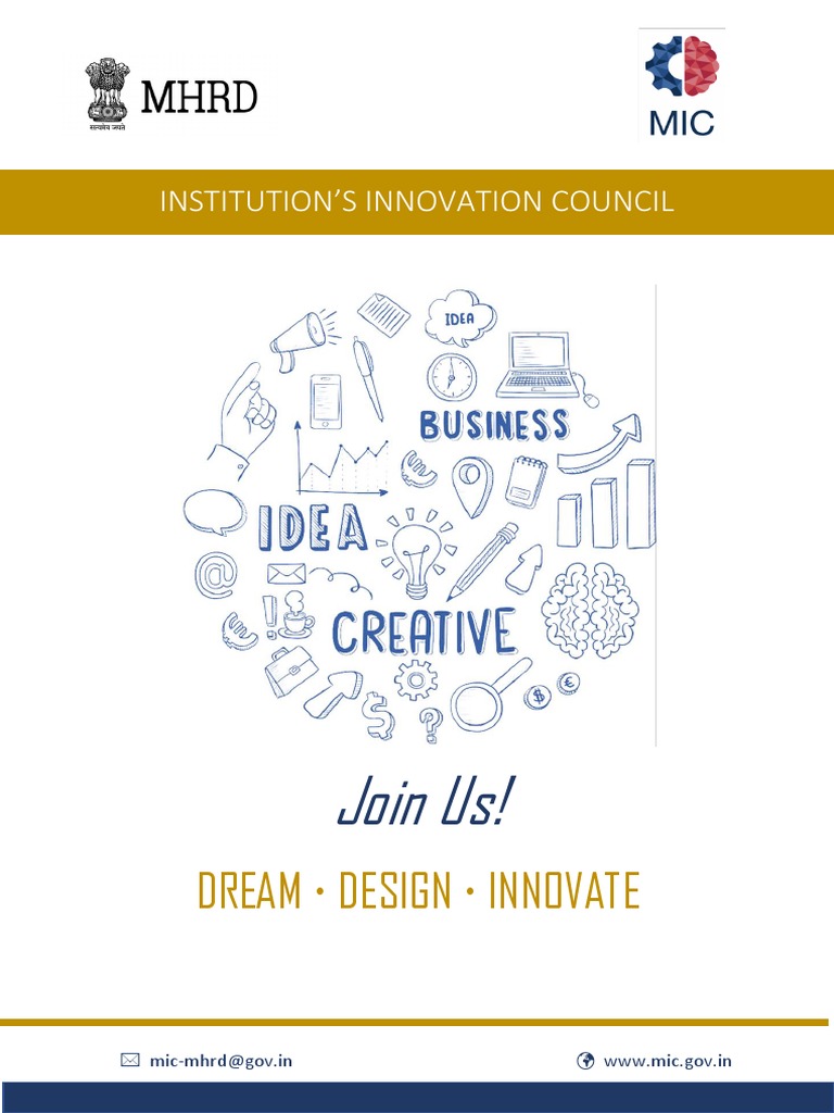 Mhrd Iics Brochure Innovation Entrepreneurship