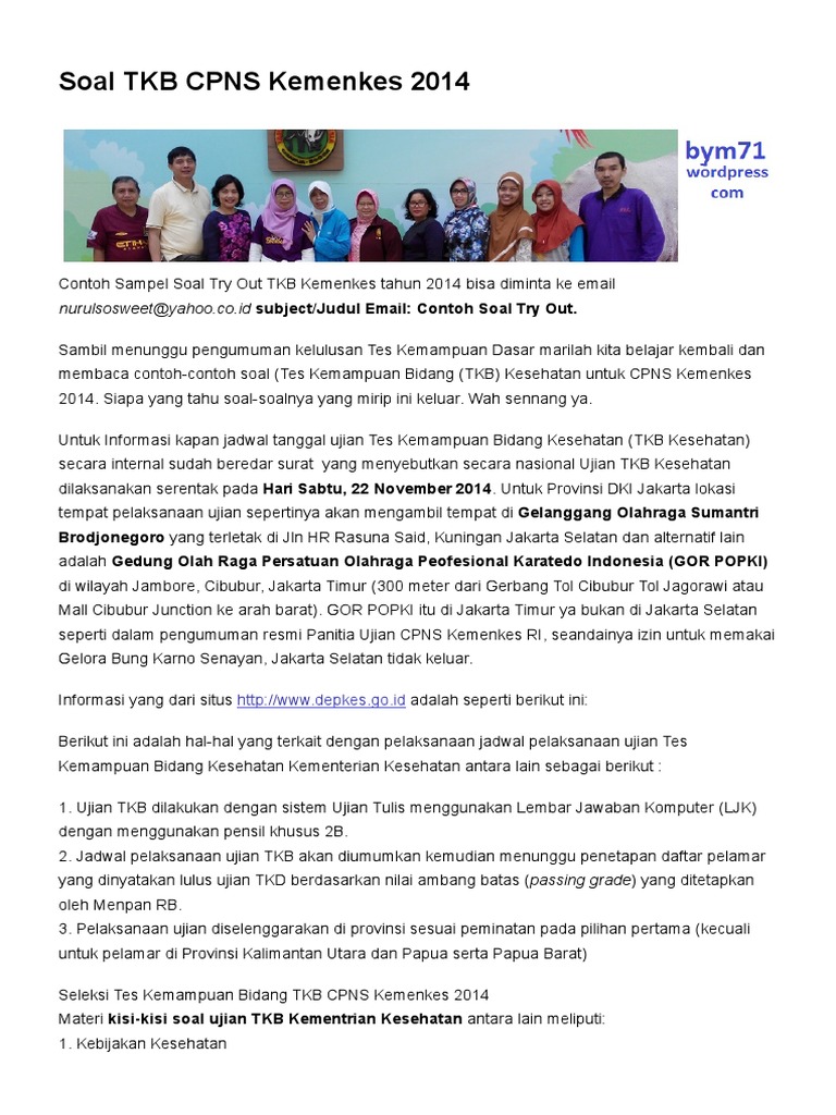 Soal Tkb Pdf