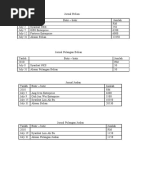 Format Buku Catatan Pertama - Buku Tunai