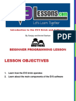 Beginner Programming Lesson: Introduction To The EV3 Brick and Software