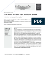 Escala de Coma de Glasgow Origen Analisis y Uso Ap PDF