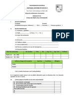 Ficha de Tutoría Universitaria