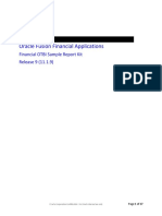 Oracle Fusion Financial Applications: Financial OTBI Sample Report Kit Release 9 (11.1.9)