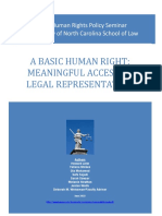 A Basic Human Right: Meaningful Access To Legal Representation