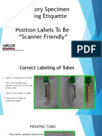 Laboratory Specimen Labeling Etiquette