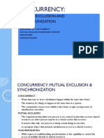 Concurrency:: Mutual Exclusion and Synchronization