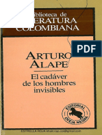 Alape Arturo El Cadaver de Los Hombres Invisibles