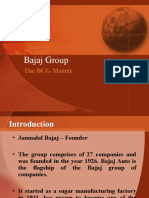 BCG Matrix On Bajaj Group