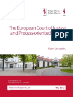Lenaerts - The European Court of Justice and Process-Oriented Review
