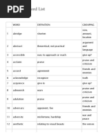 SAT Basic I Word List: 287 Words