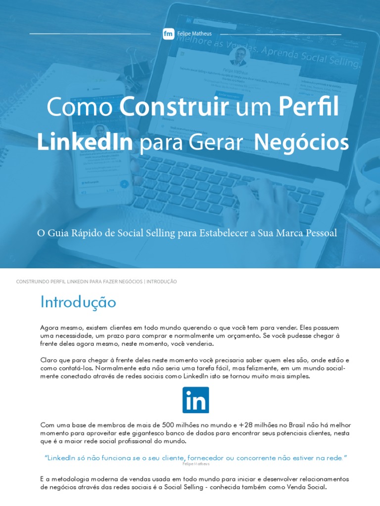 Criando Perfil LinkedIn para Vendas | PDF | LinkedIn | Rede social
