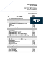 2.1.5.1 Daftar Inventaris Peralatan Medis Dan Non Medis