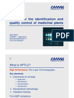 HPTLC For The Identification and Quality Control of Medicinal Plants