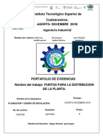 Requerimientos para Distribucion en Planta