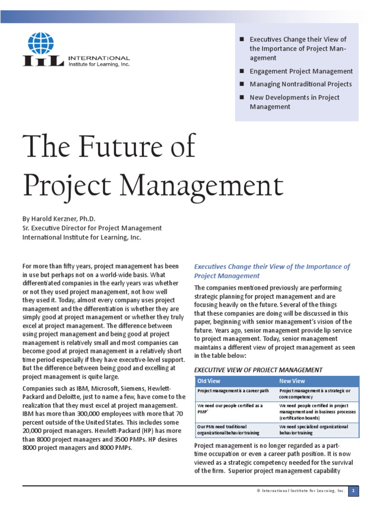 Whitepaper Future of Project Management | PDF | Project Management | Sales