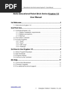 Abilix Eduacational Robot Brick Series Krypton 1,2 User Manual