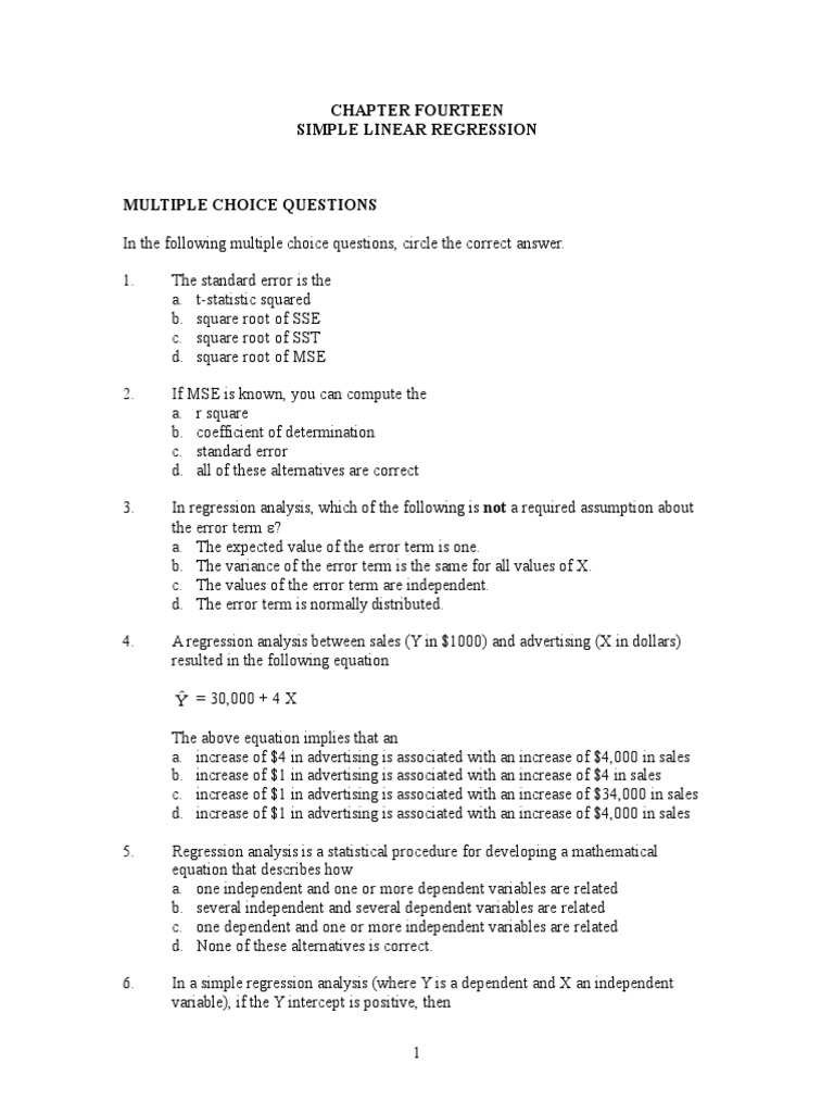 Key Concepts in Regression Analysis | PDF | Errors And Residuals ...